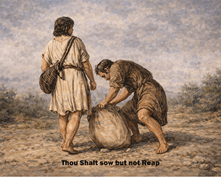 Thou shalt sow but not reap