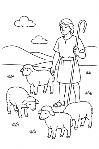 Abel with the sheep