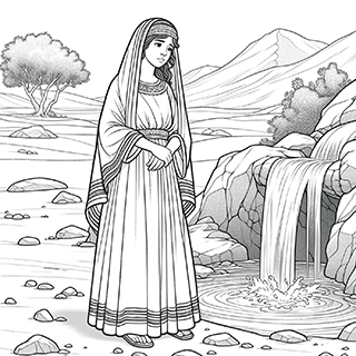 Hagar by the fountain of water