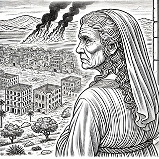 Lot's wife looked back