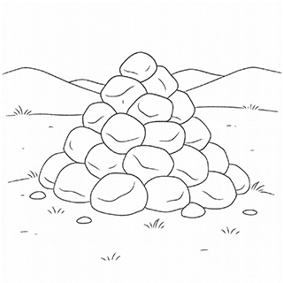 A heap of stones a witness between Jacob and