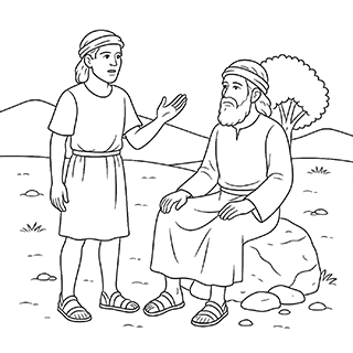 Shechem talking with Jacob