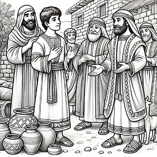 Shechem talking with Jacob