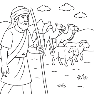 Esau departing with his substance