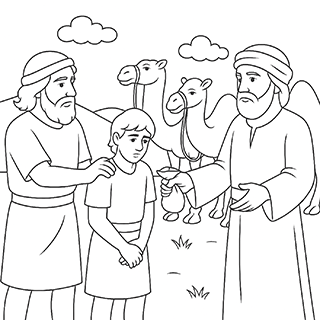 Joseph sold to the Midianites