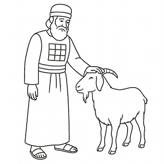 Aaron laying sin upon the goat