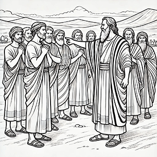 Moses choosing twelve men