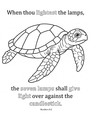 When thou lightest the lamps