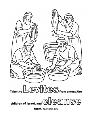 Levites washing their clothes