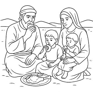 Israelites Keeping the Passover