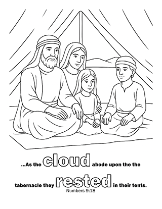 Israelites Resting in Their Tents