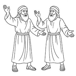 Eldad and Medad Prophesying