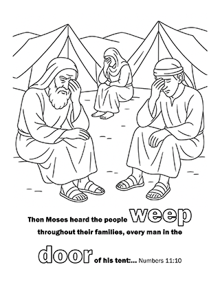 Isrealites Weeping at the Door of Their Tents