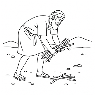 Man Gathering Sticks on the Sabbath