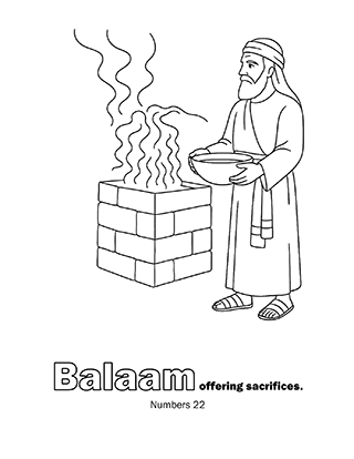 Balaam Offering sacrifices