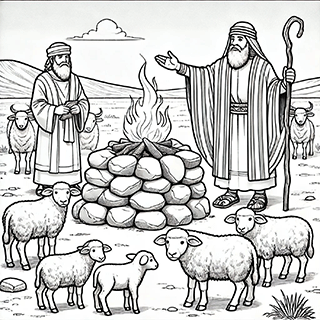 Balaam's offering oxen and sheep