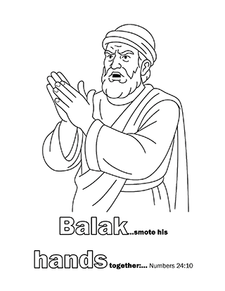 Balak Smiting his Hands Together