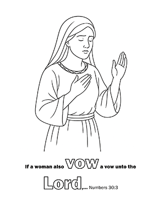 Woman Vowing a vow