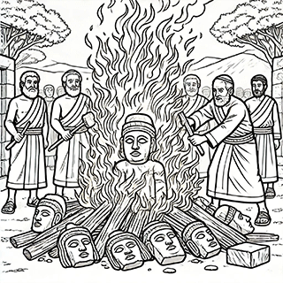 Burning graven images