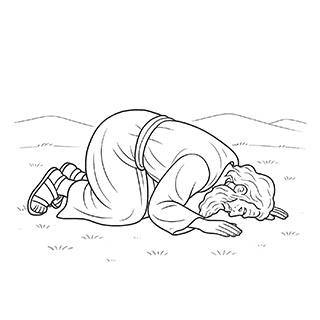 Moses fell down on his face