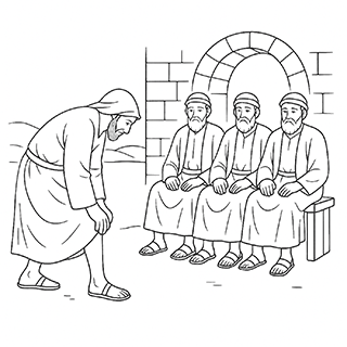 Loosing the sandal before the elders