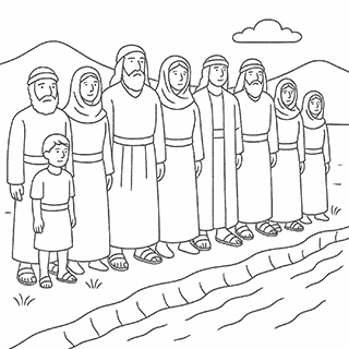 Israelites on the Bank of Jordan