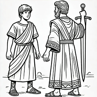 Man with his Sword Drawn