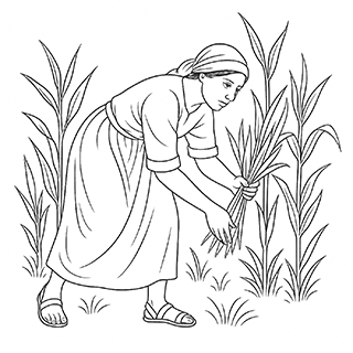 Ruth Gleaning Corn