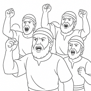 Israelites Shouting with a Great Shout