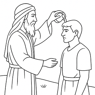 Samuel Anointing Saul as King