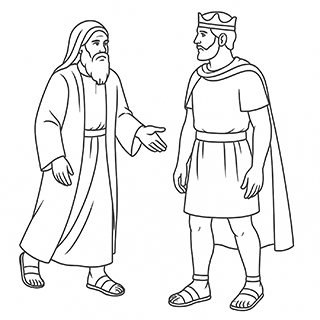 Samuel Coming to Meet Saul