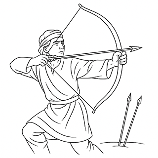 Jonathan Shooting Arrows