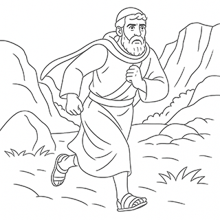 Abiathar Fleeing to David