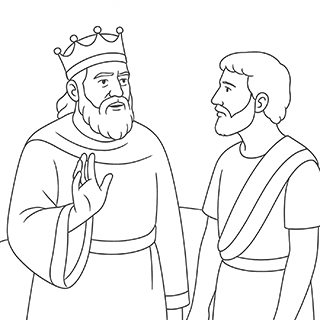 King Achish Talking with David