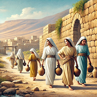 Maidens Going out to Draw Water