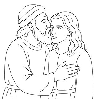 David Kissing Absalom