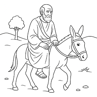 Ahithophel Riding Upon an ass