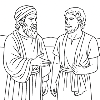 Ahijah and Jeroboam in a Field Together