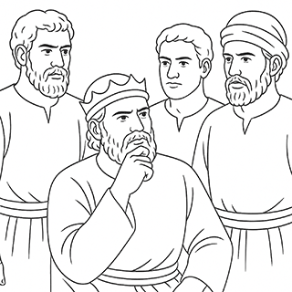Rehoboam Asking the Young men for Advice