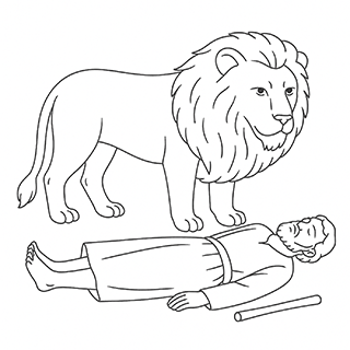 Lion Killing the Young Prophet