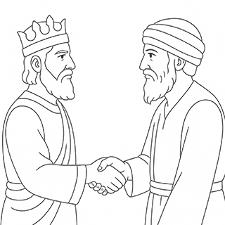 King Asa Making a League with Benhadad