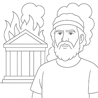 Zimri Burning the Kings House