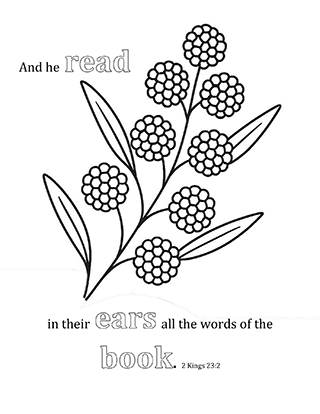 And he read