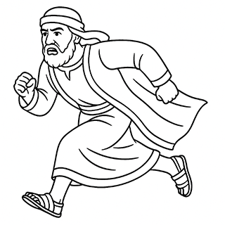 Zedekiah the King Fleeing