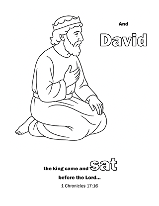 David Sitting Before the Lord