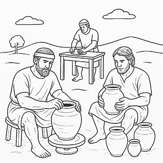 Clay Pots Made in the Plain of Jordan