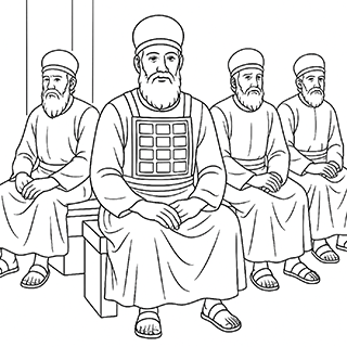 Priests Waiting on Their Offices