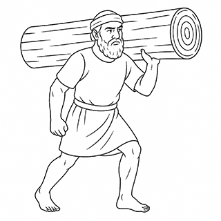 Judah Carrying Away Timbers