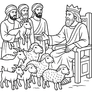 Arabians Brought Flocks to the King