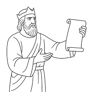 King Cyrus Making a Proclamation